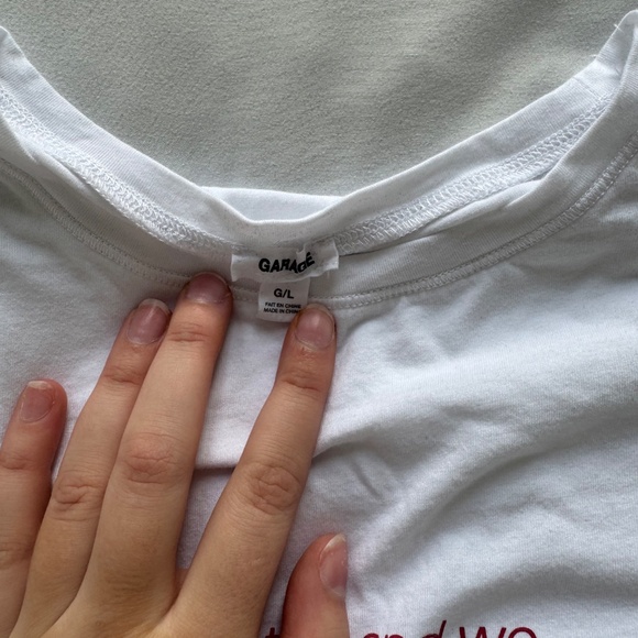 White Graphic Tee - Garage - Picture 3 of 4
